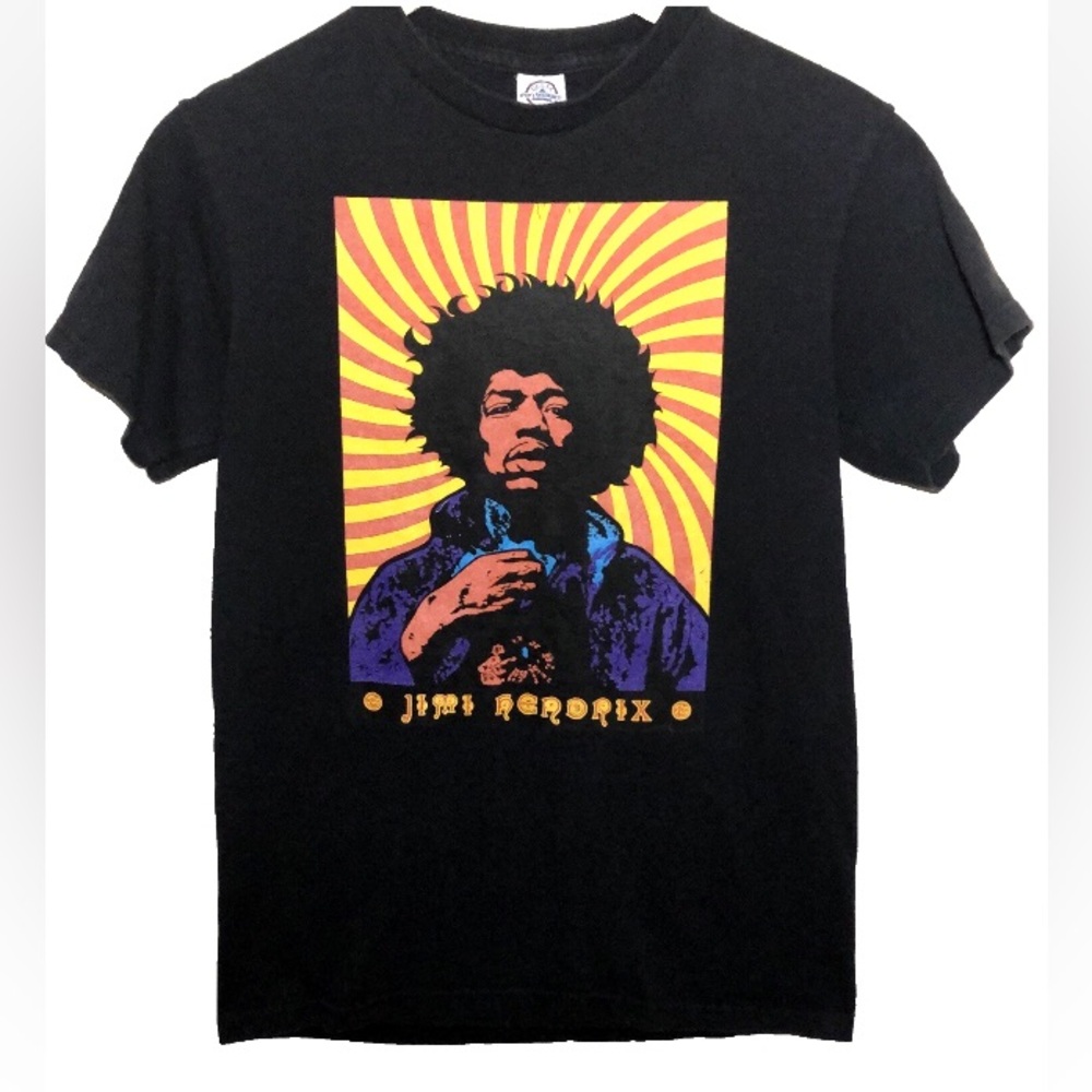 Jimi Hendrix 2013 Tee Shirt Size Small 100% Cotton Black Psychedelic